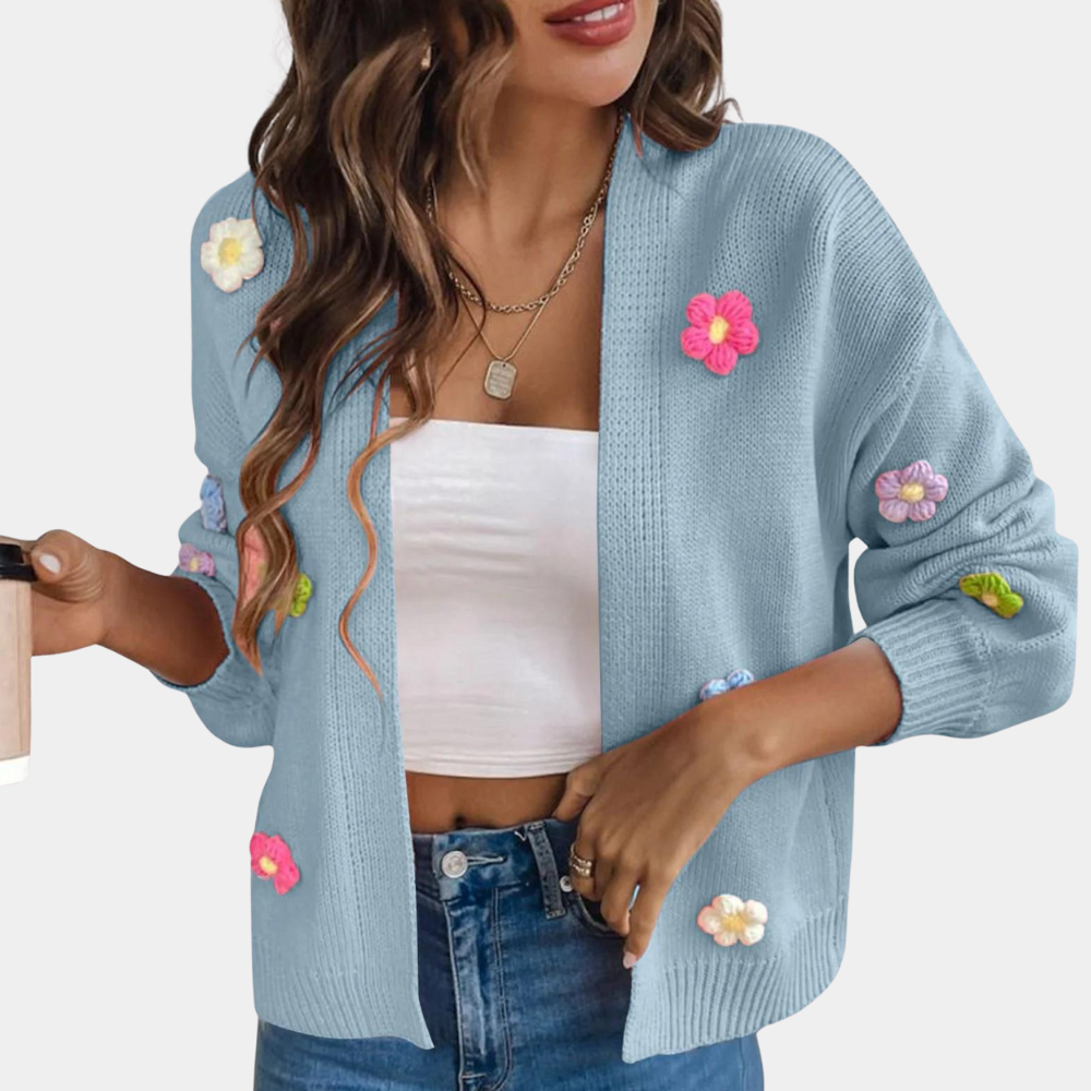 Amélie - Cardigan À Motifs Floraux Pour Femmes