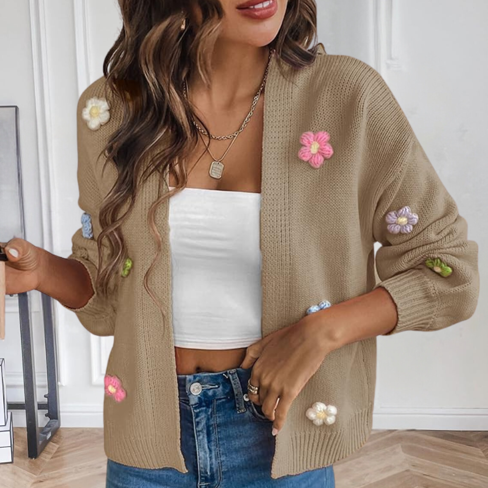 Amélie - Cardigan À Motifs Floraux Pour Femmes