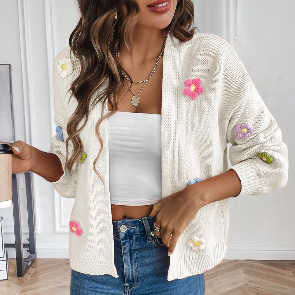 Amélie - Cardigan À Motifs Floraux Pour Femmes