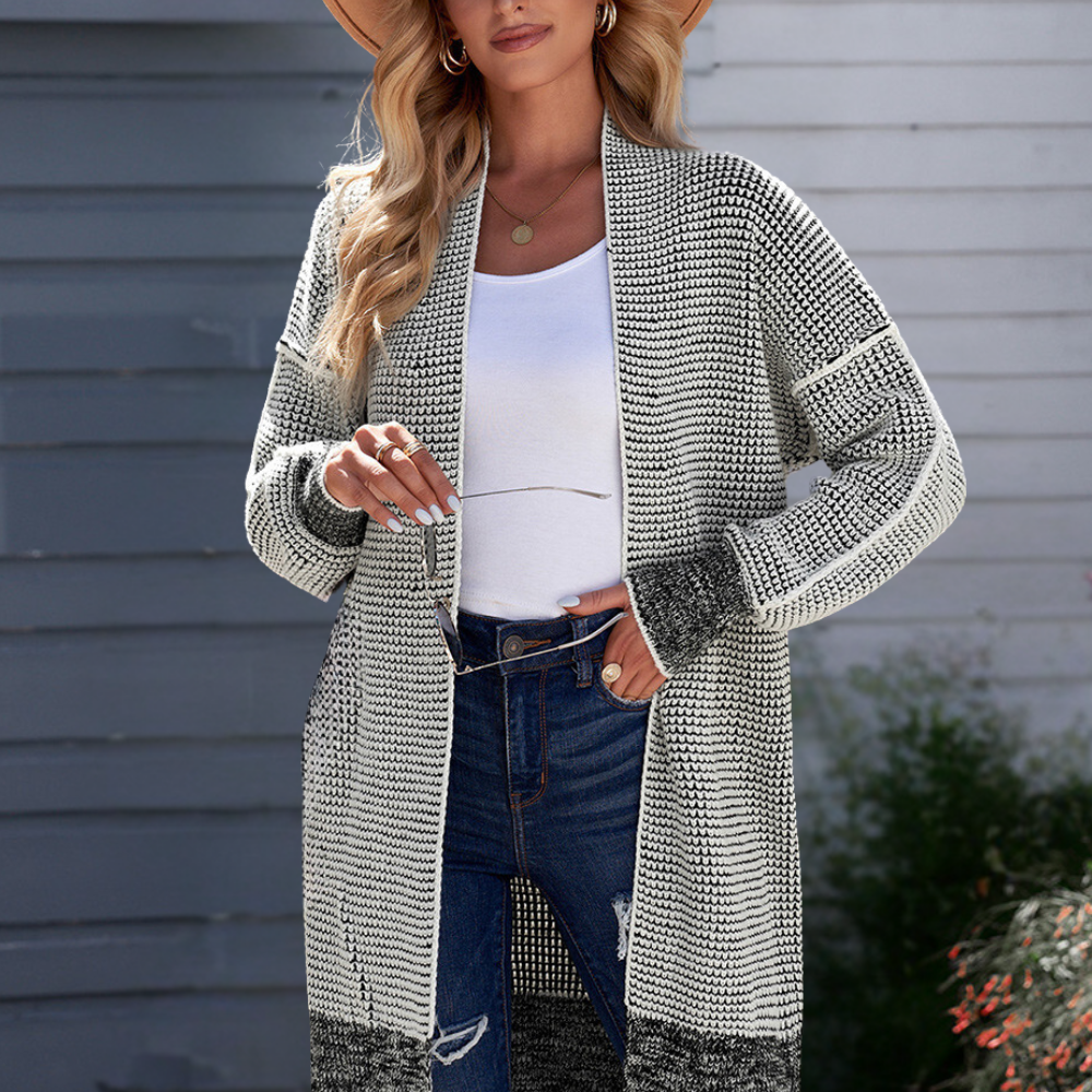 Cardigan Long en Tricot pour Femmes