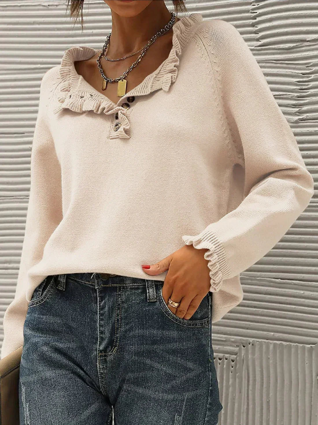 Pull léger doux en tricot confortable pour femmes