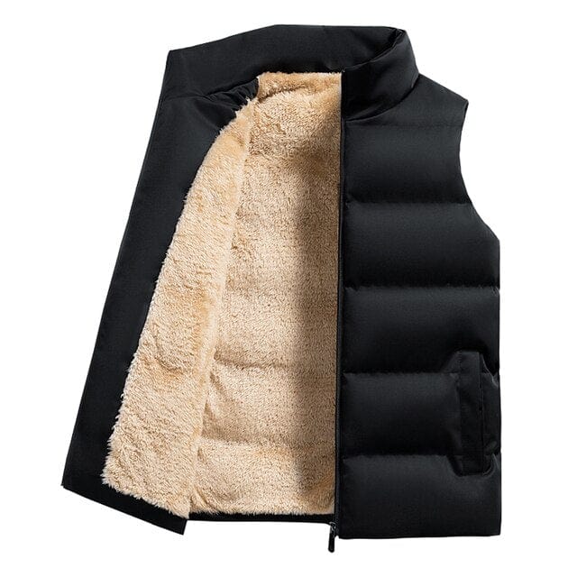 Quitterie | Gilet Zippé Matelassé avec Poches Latérales et Doublure Polaire pour Homme