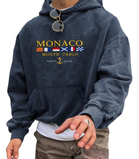 Pull à capuche luxueux Old Money Monaco hommes