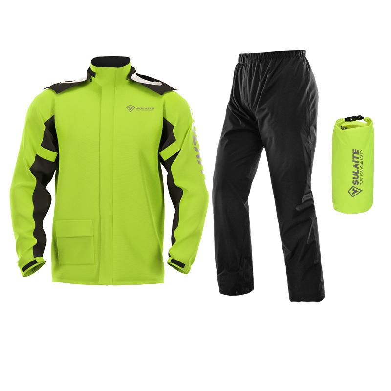 Ensemble de pluie léger imperméable réglable unisexe