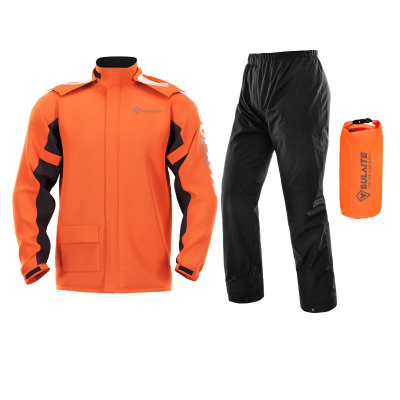 Ensemble de pluie léger imperméable réglable unisexe