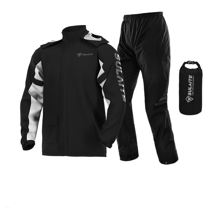 Ensemble de pluie léger imperméable réglable unisexe