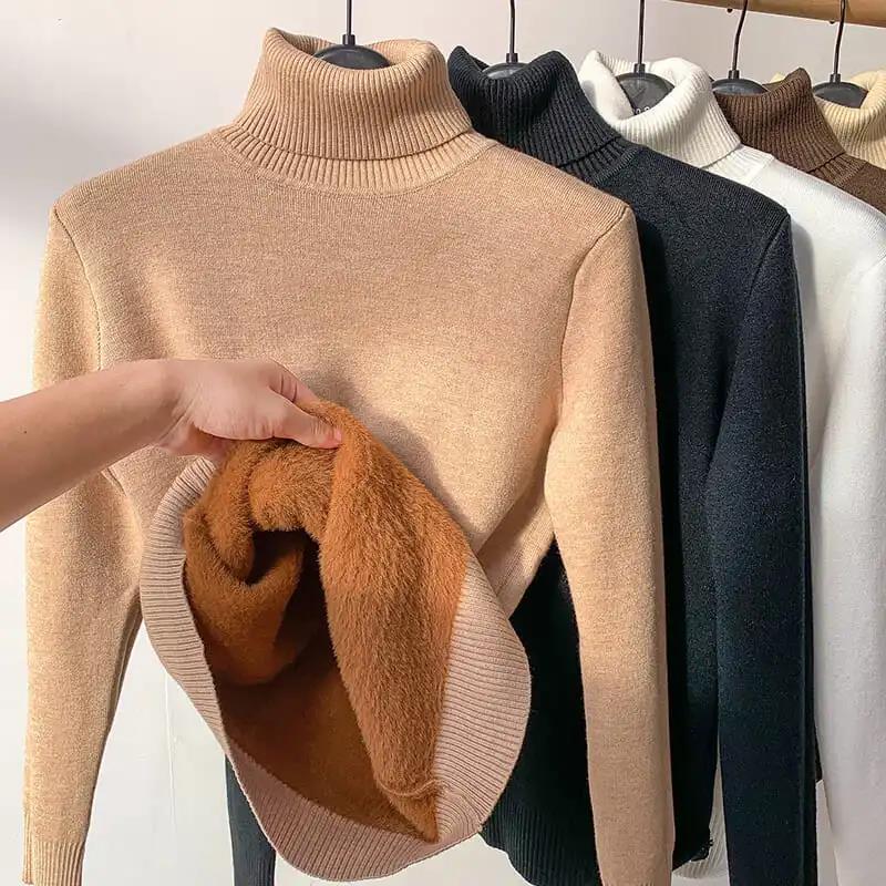 Pull à Col Roulé Doux et Luxueux pour Femme