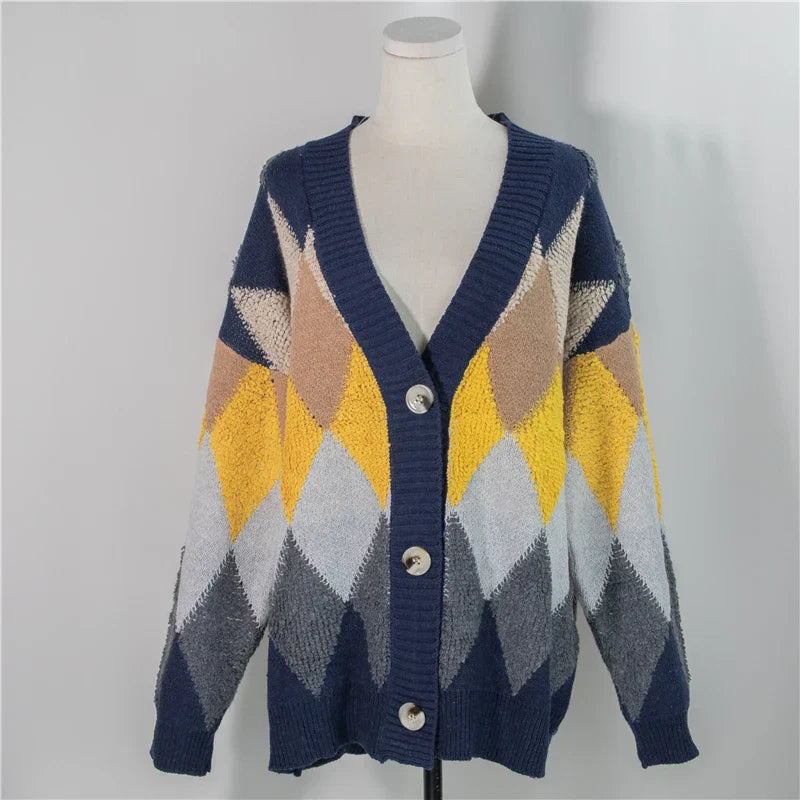 Cardigan en laine coloré moderne et chic pour femmes