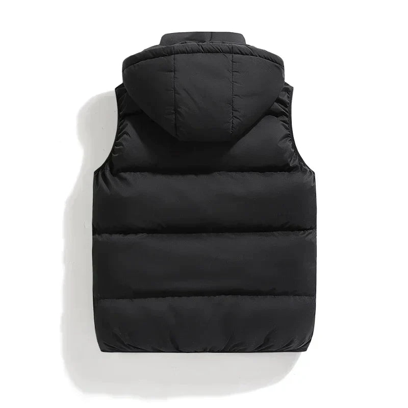 Didier - Gilet pour homme avec capuche amovible, mode automnale confortable pour toutes les occasions