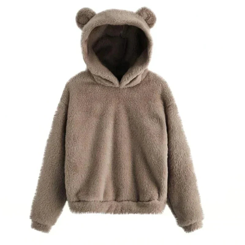 Gwladys | Veste en Coton avec Capuche Oreilles d'Ours