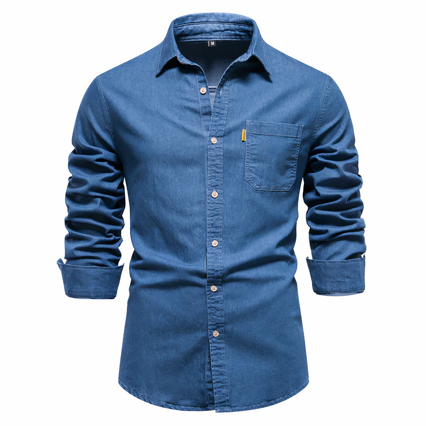 Olivier - Chemise en denim pour homme, alliant confort et style décontracté