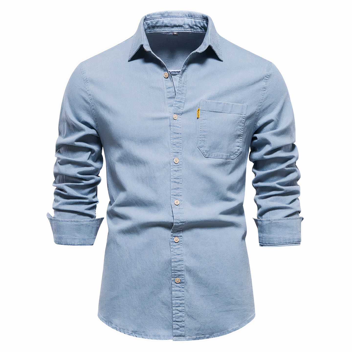 Olivier - Chemise en denim pour homme, alliant confort et style décontracté