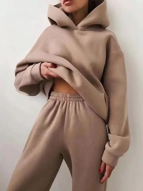 Ensemble Sweat à Capuche et Pantalon de Jogging Femmes