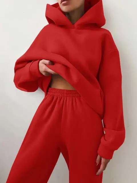 Ensemble Sweat à Capuche et Pantalon de Jogging Femmes