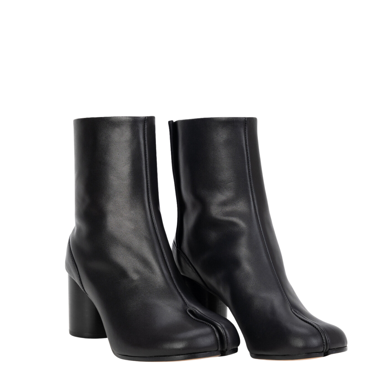 Bottes Noires Tabi à Bout Fendu pour Femmes