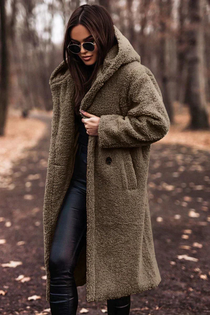 Angélique | Manteau trench long pour femme - Hiver