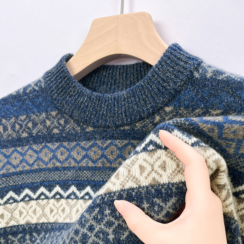 Patrice | Pull en Tricot Classique avec Motif Élégant