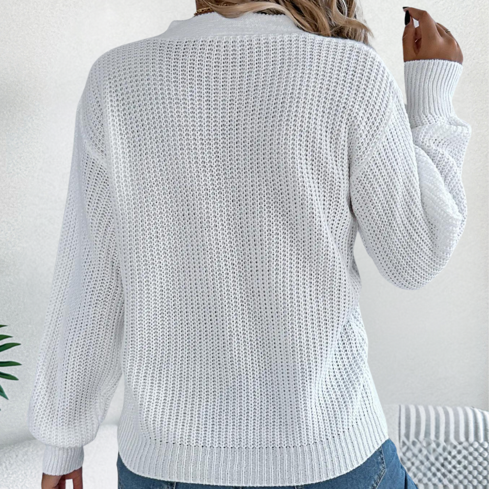 Pull Femme Unique Croise Design Tricot