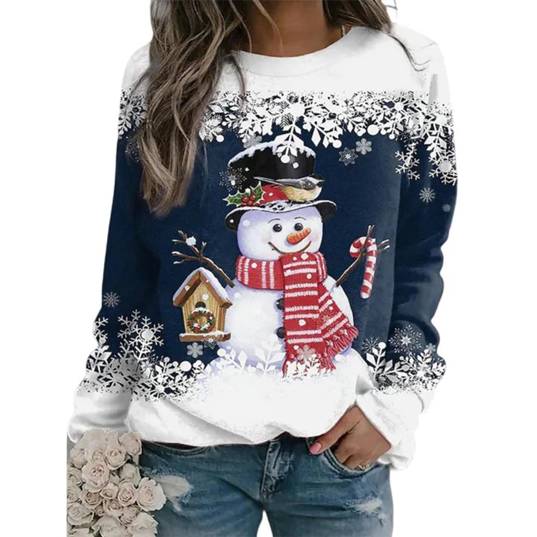 Pull de Noël Bonhomme de Neige pour Femmes