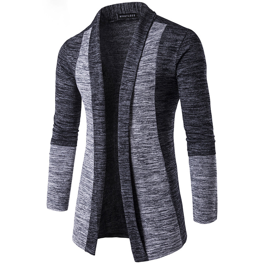 Harrison | Cardigan Bicolore en Tissu Doux pour Homme – Style Élégant et Confortable