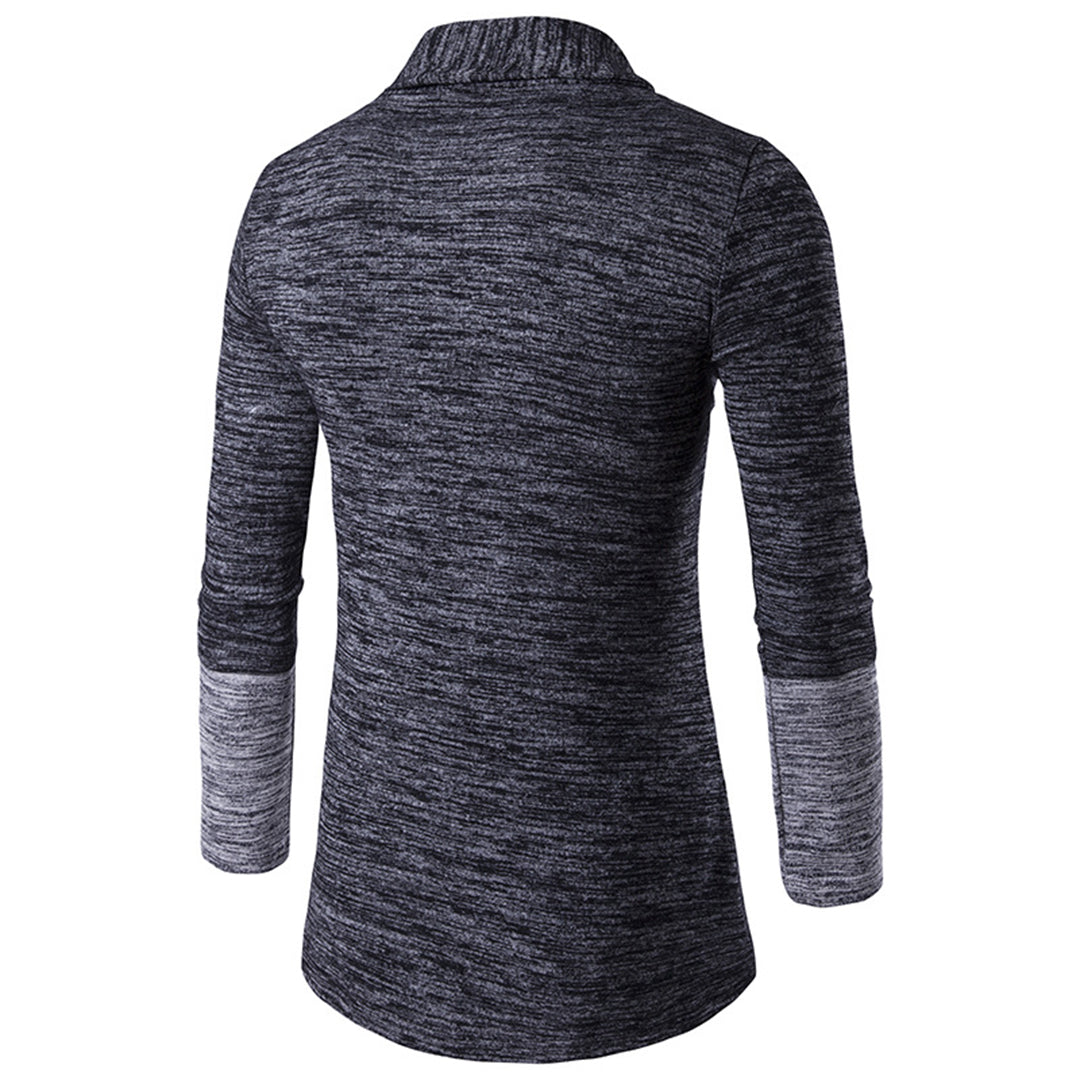 Harrison | Cardigan Bicolore en Tissu Doux pour Homme – Style Élégant et Confortable