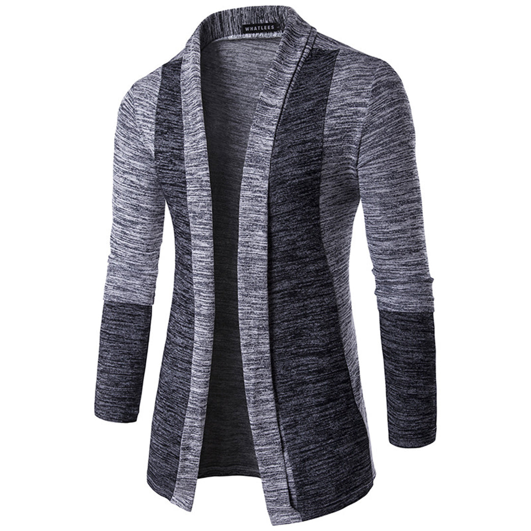 Harrison | Cardigan Bicolore en Tissu Doux pour Homme – Style Élégant et Confortable