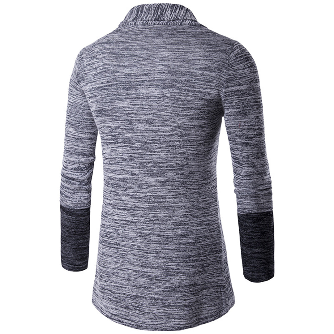 Harrison | Cardigan Bicolore en Tissu Doux pour Homme – Style Élégant et Confortable