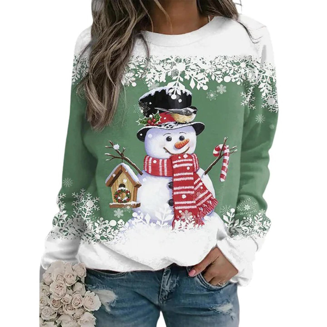 Pull de Noël Bonhomme de Neige pour Femmes