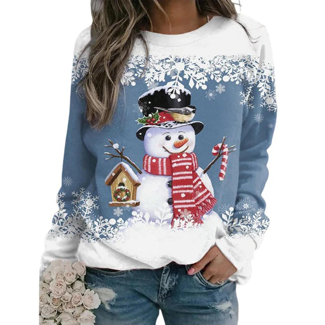 Pull de Noël Bonhomme de Neige pour Femmes