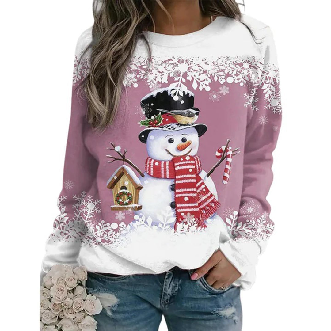 Pull de Noël Bonhomme de Neige pour Femmes