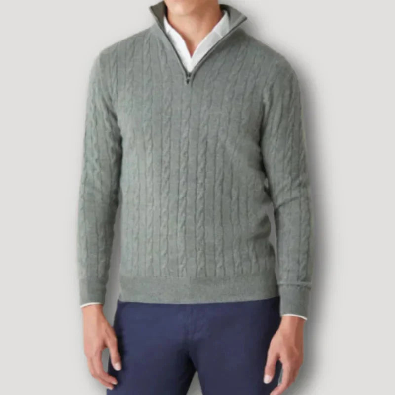 Pull à Quart de Glissière pour Hommes