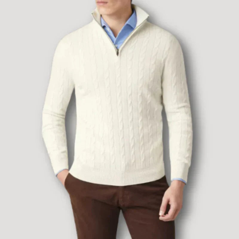 Pull à Quart de Glissière pour Hommes