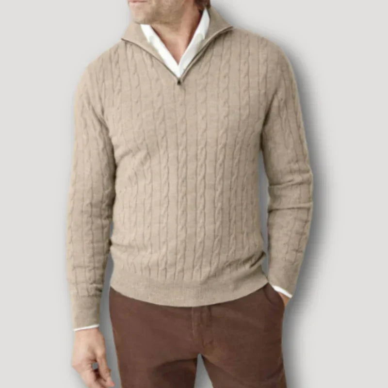 Pull à Quart de Glissière pour Hommes