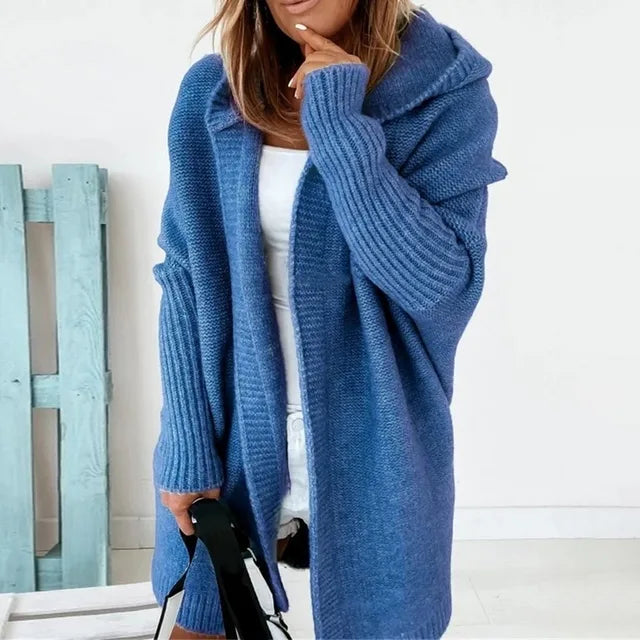 Solamite | Cardigan Tricoté à Capuche – Style Décontracté et Chic