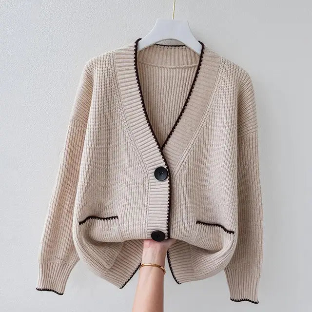 Cardigan Elégant avec Boutons pour Femmes