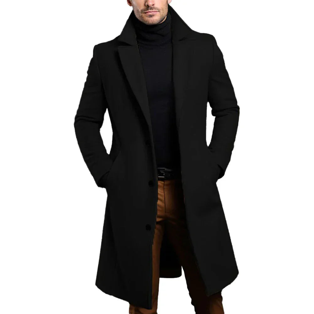 Manteau Long Élégant et Distingué pour Hommes