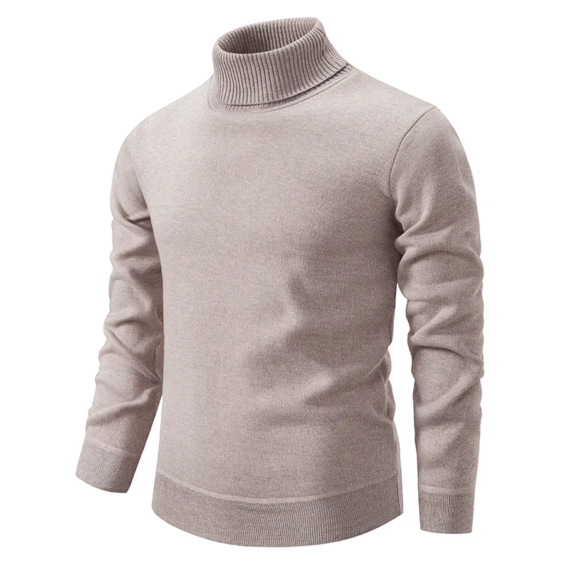 Pull Col Montant Premium en Laine Pure Homme