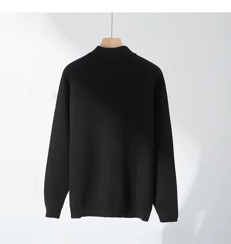 Pull en Tricot Zippé pour Hommes - Desmond