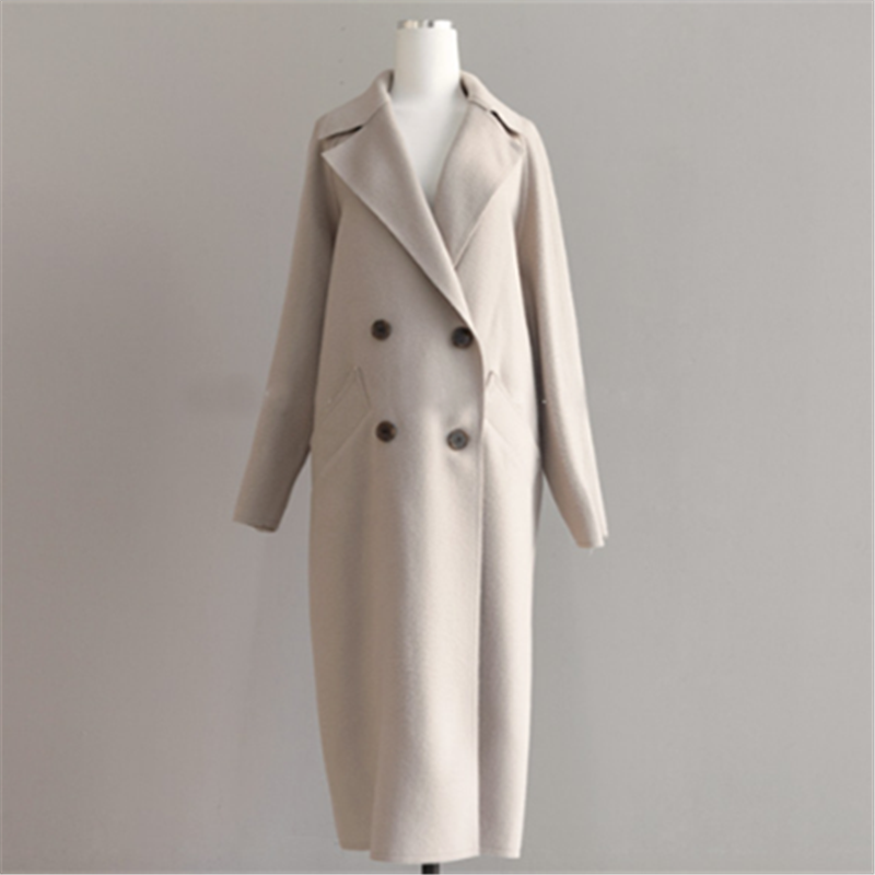 Manteau Long en Laine Luxueux pour Femmes