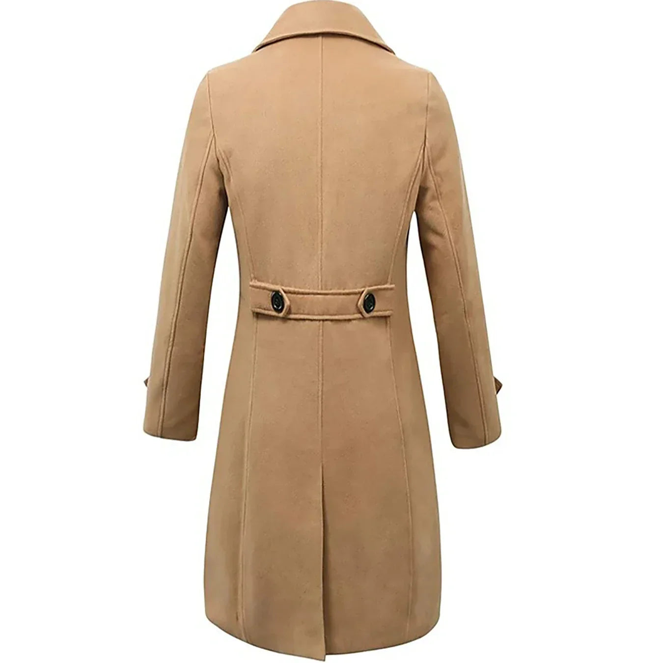 Doriano | Trench Coat Classique pour Homme à Col Revers et Double Boutonnage avec Poches Latérales