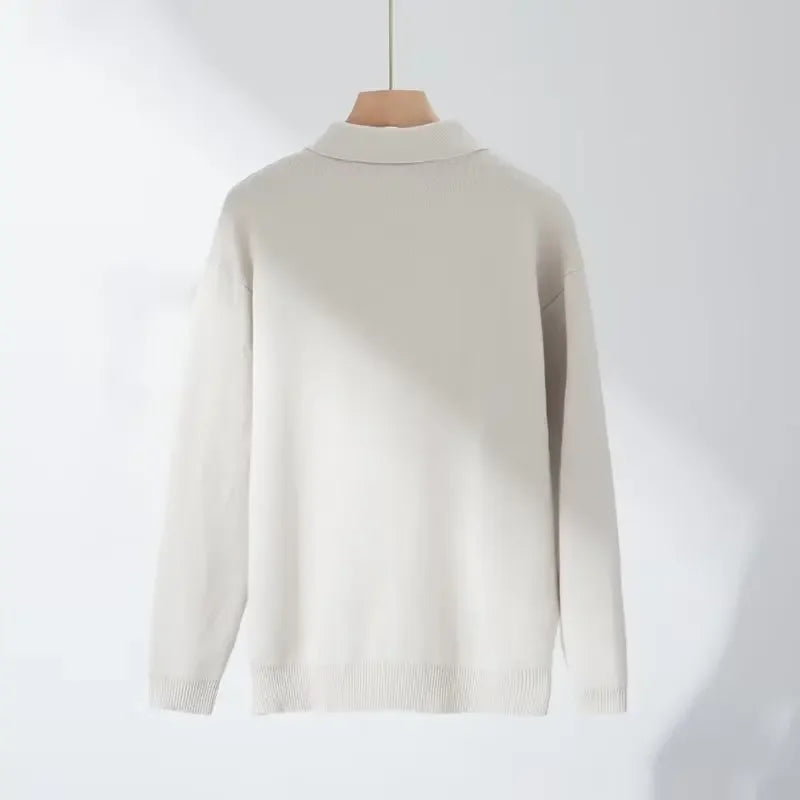 Pull en Tricot Zippé pour Hommes - Desmond