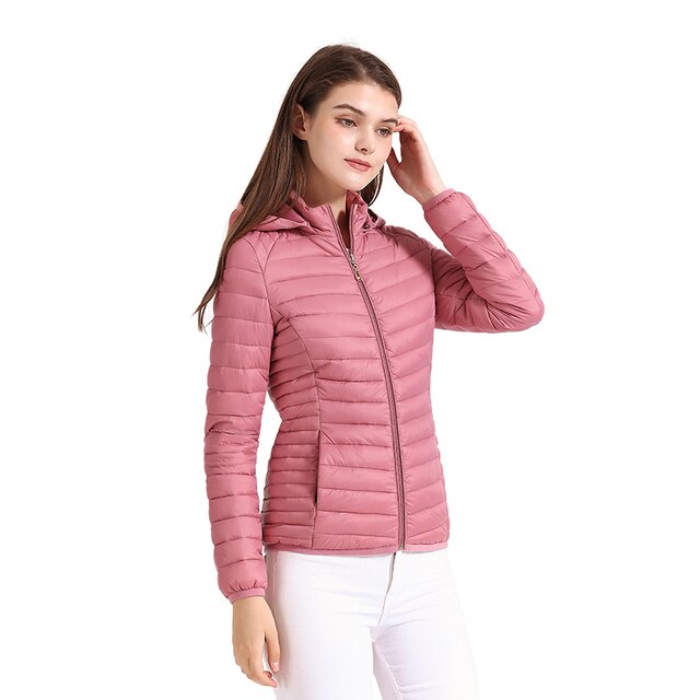 Veste Matelassée avec Capuche Amovible pour Femmes