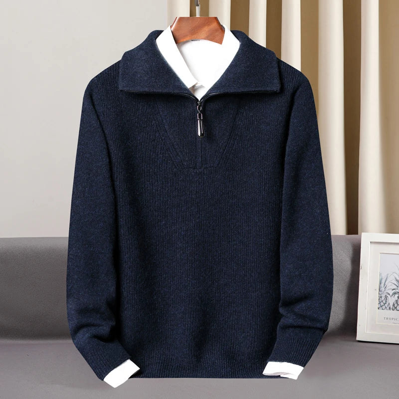 Pull Demi-zip en Cachemire pour Hommes - Joachim