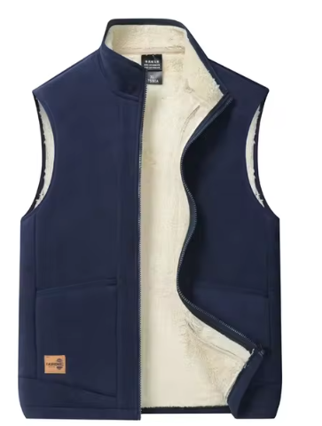 Gilet Homme Doublé Laine Léger