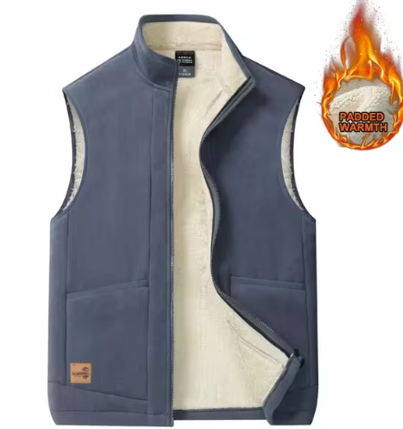 Gilet Homme Doublé Laine Léger