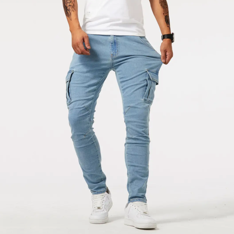 Omer - Pantalon cargo au style décontracté, parfait pour un look moderne et pratique