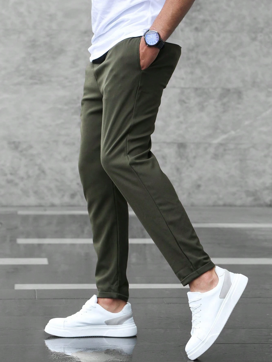 Pantalons de Luxe Premium Stretch Tailleur Hommes