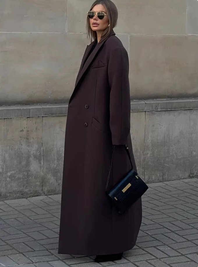 Manteau Trench Long et Stylé pour Femmes