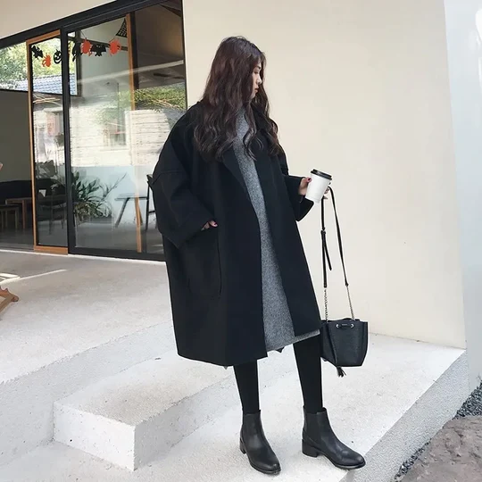 Clara - Manteau en laine surdimensionné