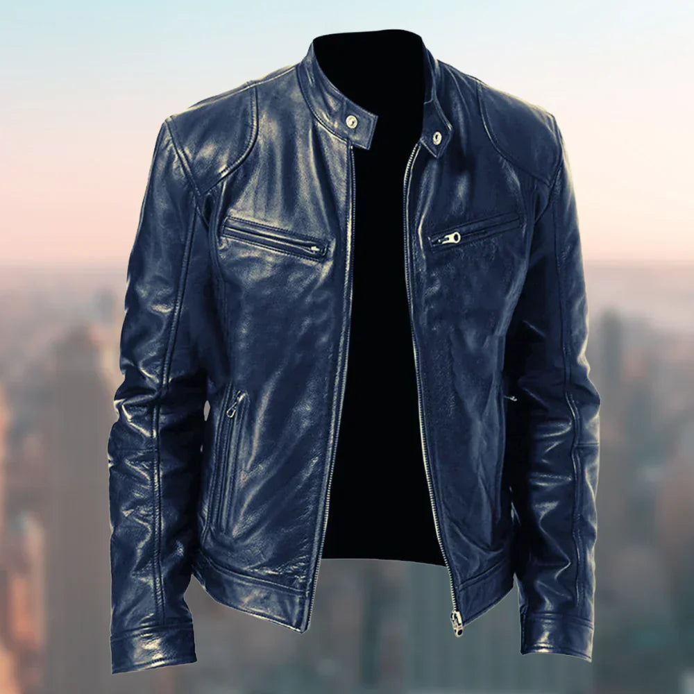 Veste de Biker Classique et Robuste pour Hommes